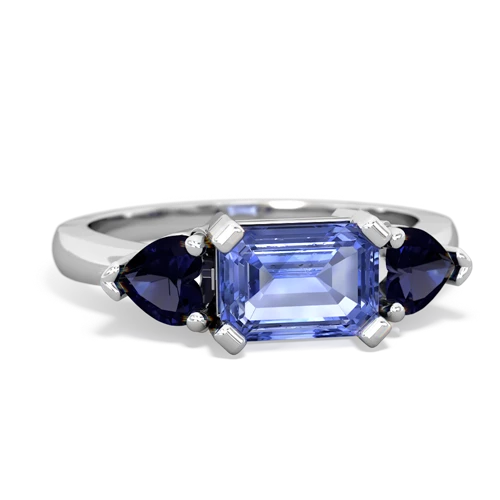 tanzanite-sapphire timeless ring