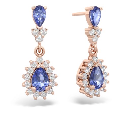tanzanite-tanzanite dangle earrings