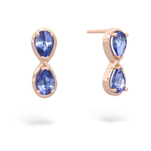 tanzanite-tanzanite infinity earrings