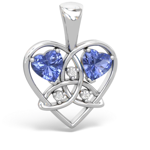 tanzanite-tanzanite celtic heart pendant