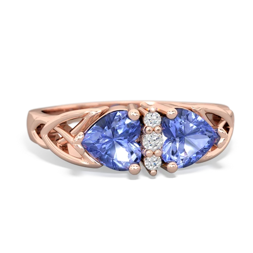 tanzanite-tanzanite celtic ring