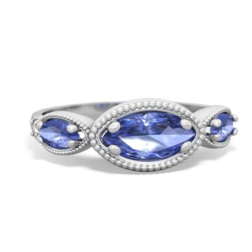 sapphire-lab emerald milgrain marquise ring