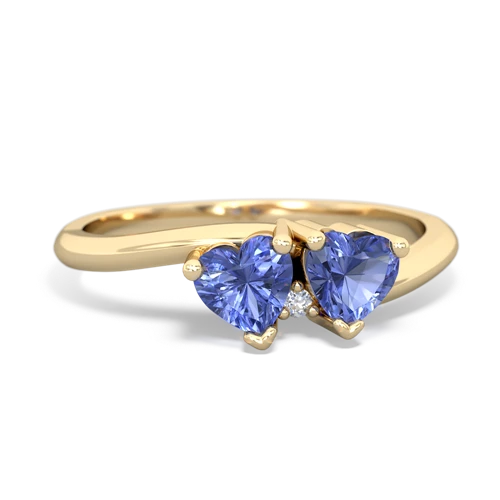 tanzanite-tanzanite sweethearts promise ring