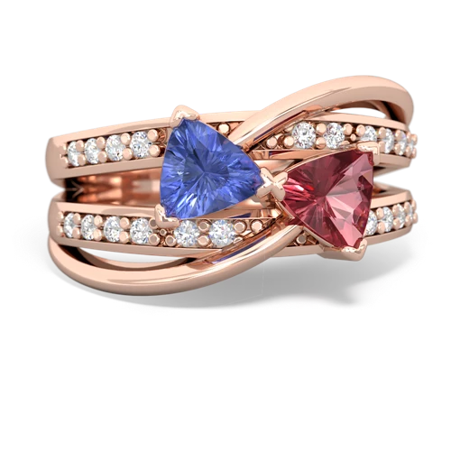 tanzanite-tourmaline couture ring
