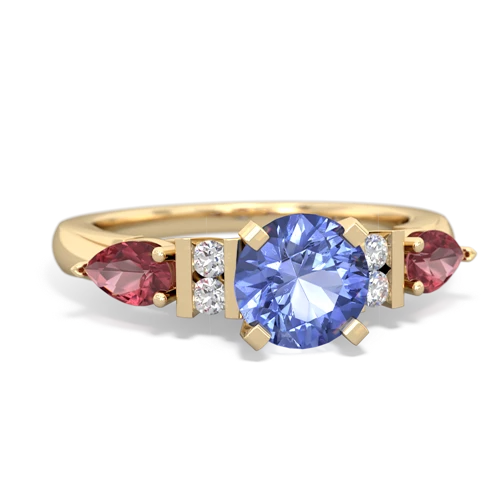 tanzanite-tourmaline engagement ring