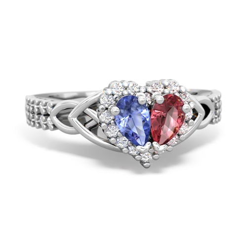 tanzanite-tourmaline keepsake engagement ring