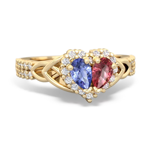 tanzanite-tourmaline keepsake engagement ring