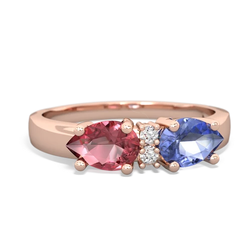 tanzanite-tourmaline timeless ring