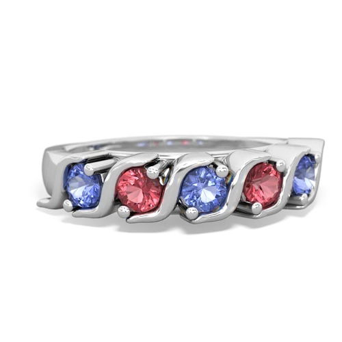 tanzanite-tourmaline timeless ring