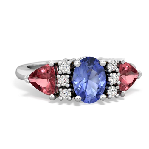 tanzanite-tourmaline timeless ring