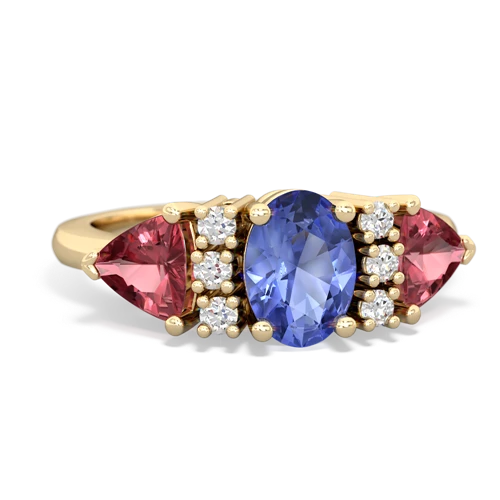 tanzanite-tourmaline timeless ring