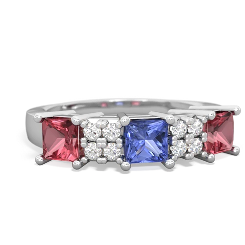 tanzanite-tourmaline timeless ring