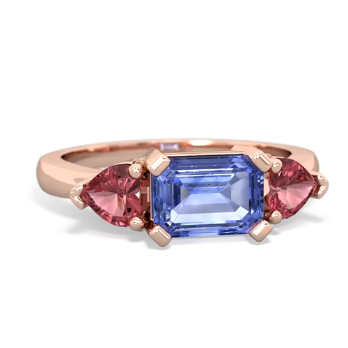 tanzanite-tourmaline timeless ring