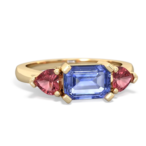 tanzanite-tourmaline timeless ring