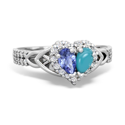 tanzanite-turquoise keepsake engagement ring