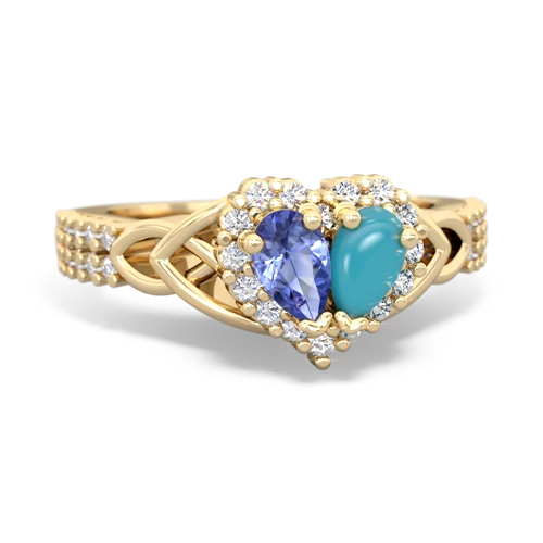 tanzanite-turquoise keepsake engagement ring