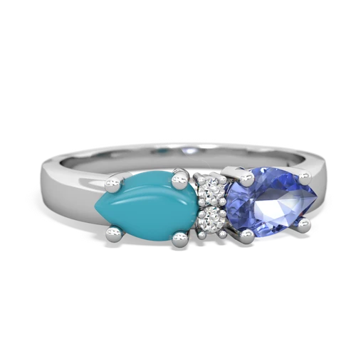 tanzanite-turquoise timeless ring