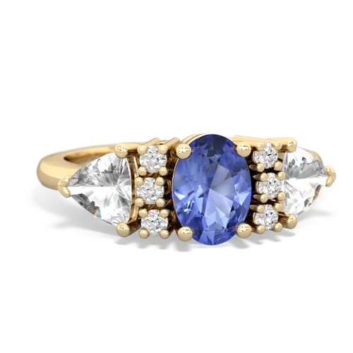 tanzanite-white topaz timeless ring