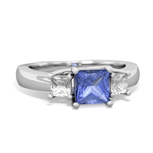 tanzanite-white topaz timeless ring