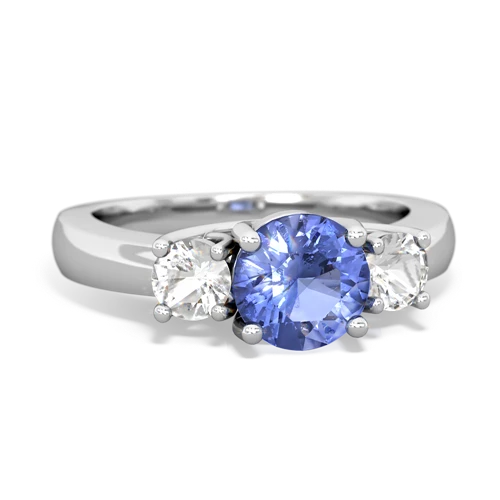 tanzanite-white topaz timeless ring