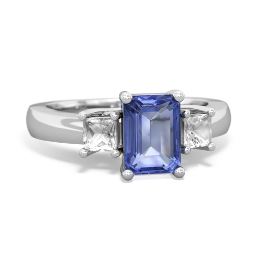 tanzanite-white topaz timeless ring