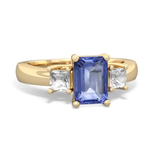 tanzanite-white topaz timeless ring