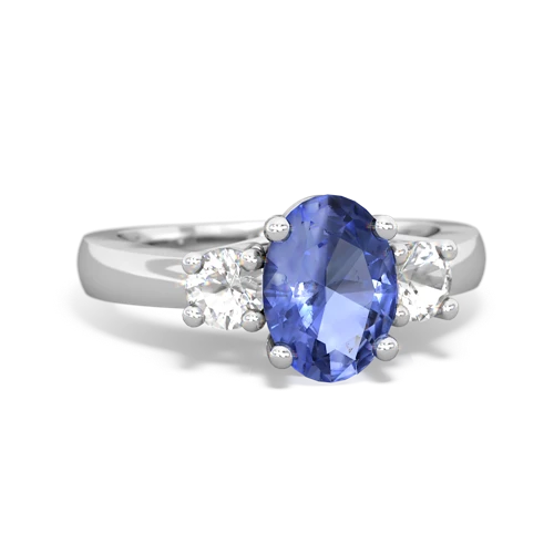 tanzanite-white topaz timeless ring