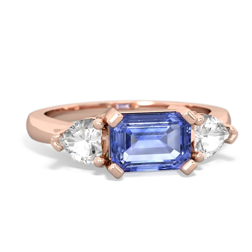 tanzanite-white topaz timeless ring