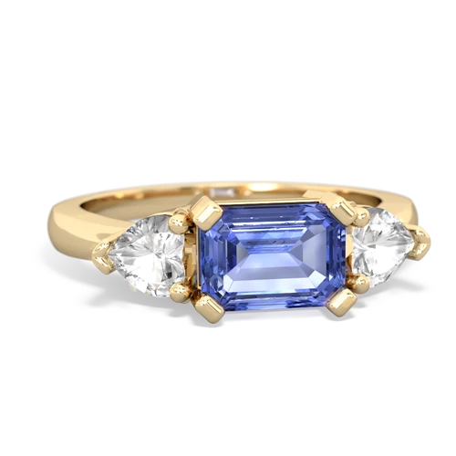 tanzanite-white topaz timeless ring