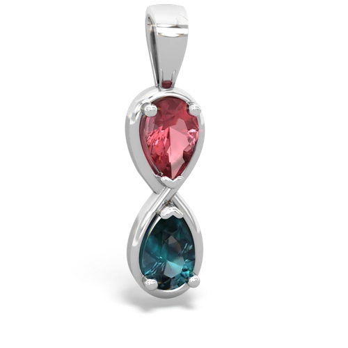 tourmaline-alexandrite infinity pendant