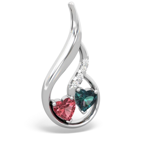 tourmaline-alexandrite keepsake swirl pendant