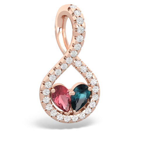 tourmaline-alexandrite pave twist pendant