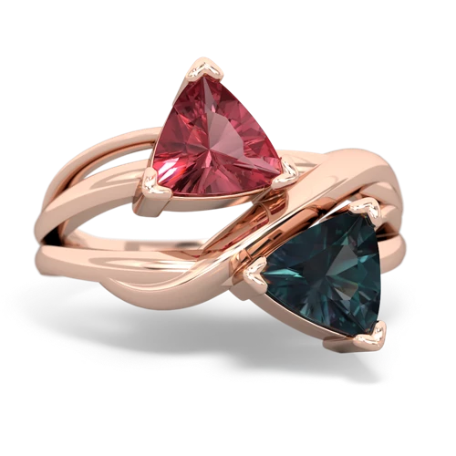 tourmaline-alexandrite filligree ring