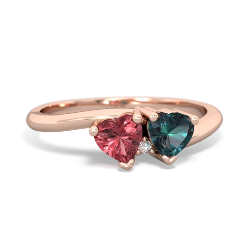 tourmaline-alexandrite sweethearts promise ring