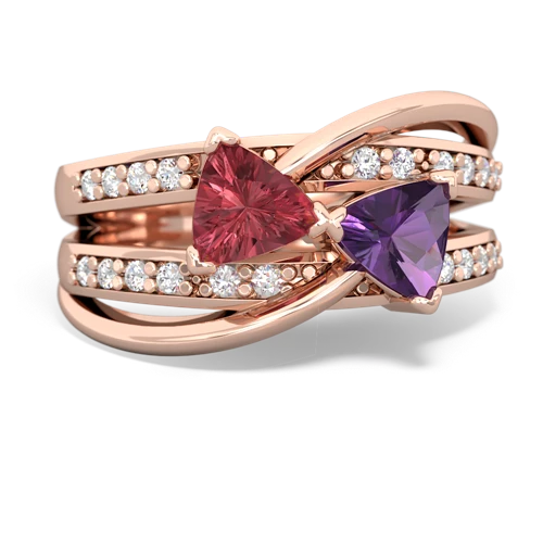 tourmaline-amethyst couture ring