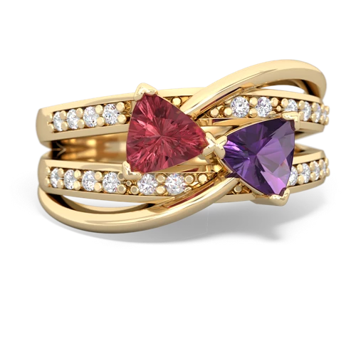 tourmaline-amethyst couture ring