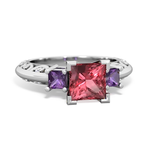 tourmaline-amethyst engagement ring