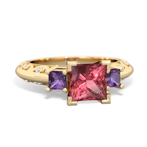 tourmaline-amethyst engagement ring