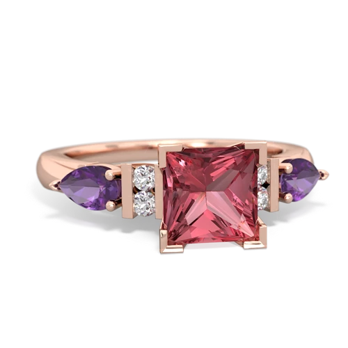 tourmaline-amethyst engagement ring