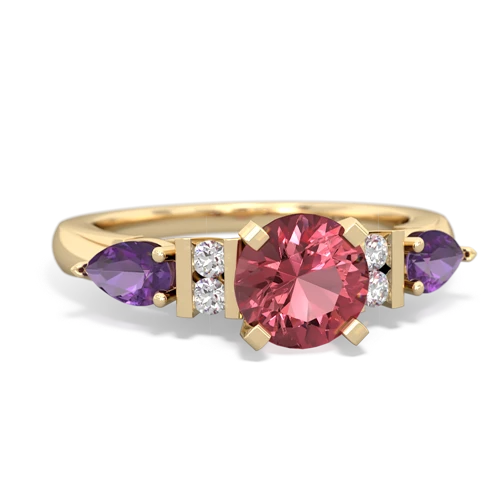 tourmaline-amethyst engagement ring