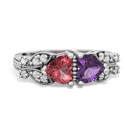 tourmaline-amethyst keepsake butterfly ring