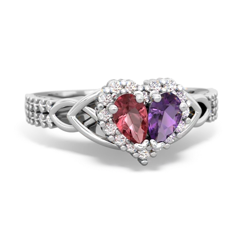 tourmaline-amethyst keepsake engagement ring