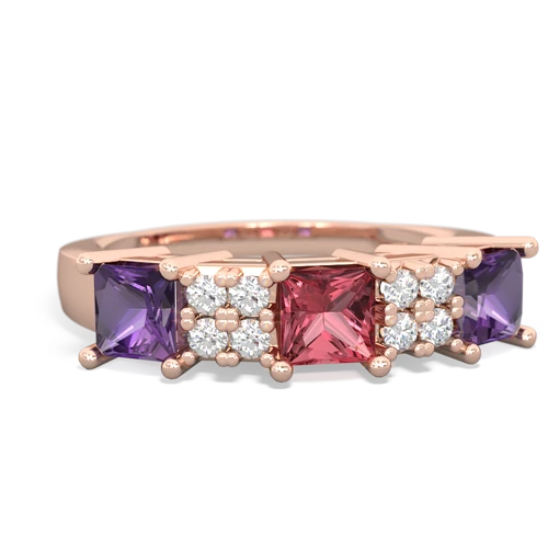 tourmaline-amethyst timeless ring