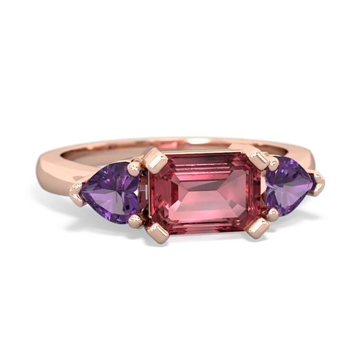 tourmaline-amethyst timeless ring