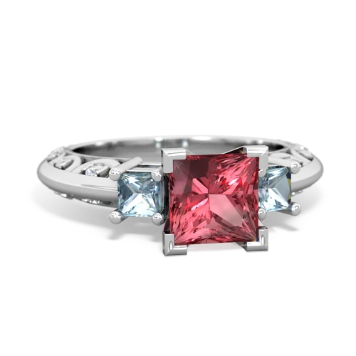 tourmaline-aquamarine engagement ring