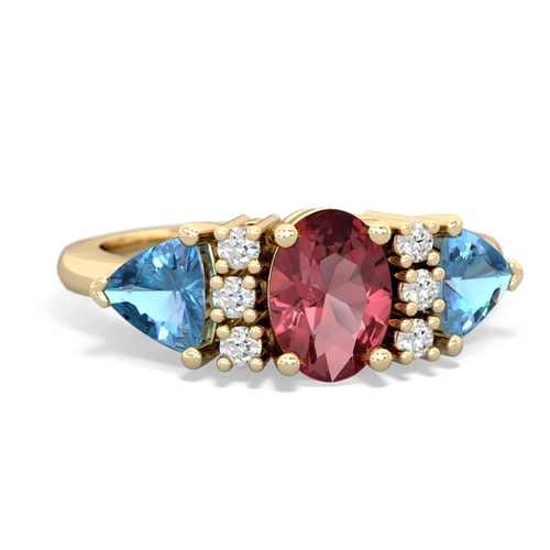 tourmaline-blue topaz timeless ring