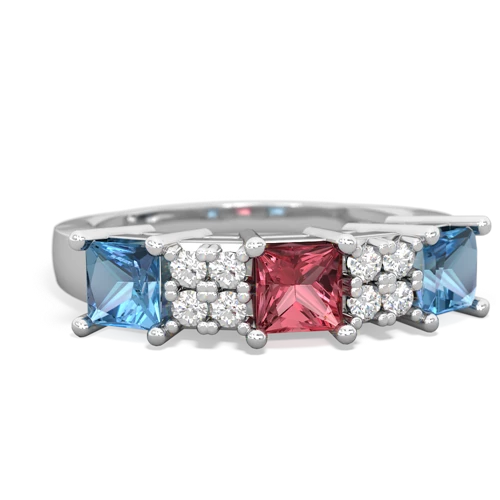 tourmaline-blue topaz timeless ring