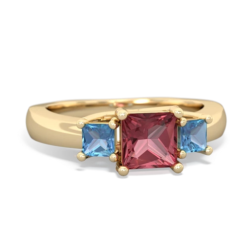 tourmaline-blue topaz timeless ring