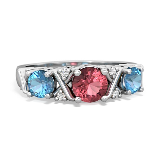 tourmaline-blue topaz timeless ring