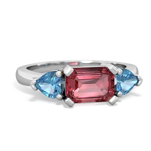 tourmaline-blue topaz timeless ring